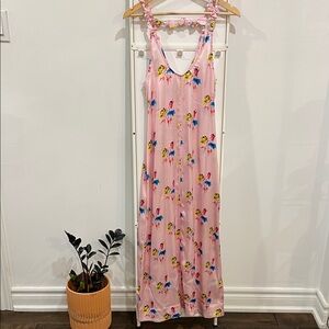 GANNI Silk Floral Printed Light Lilac Dress